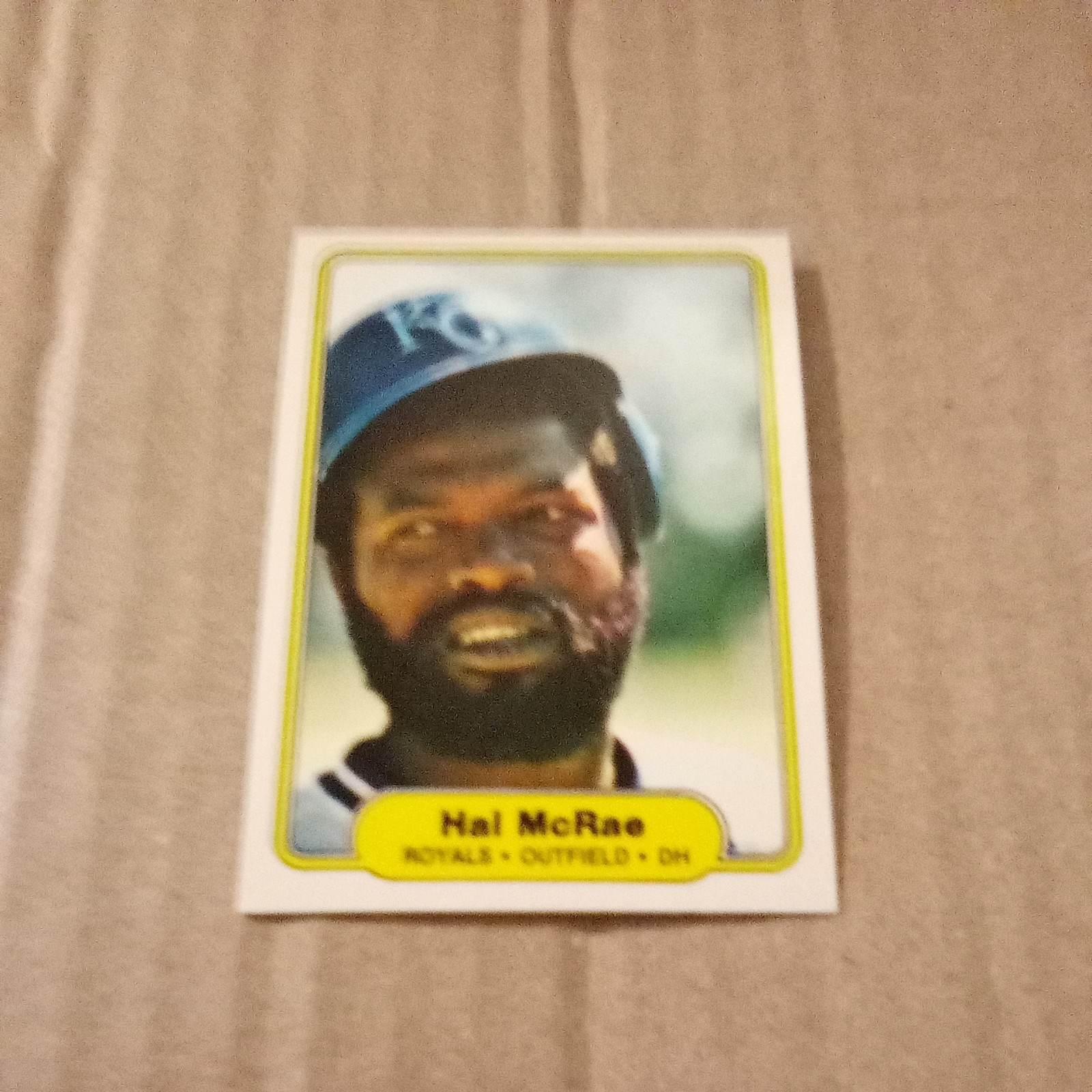 1982 Fleer #416 Hal McRae Kansas City Royals 
