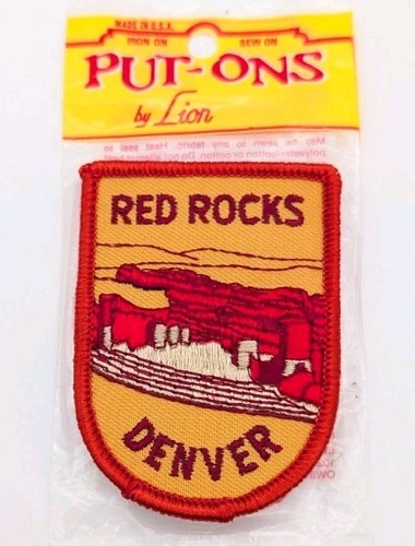 Vintage Patch Red Rocks Amphitheatre Denver Colorado Concert Stitch ...