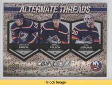 2023-24 MVP Alternate Threads Mathew Barzal Adam Pelech Ilya Sorokin READ 0qr0