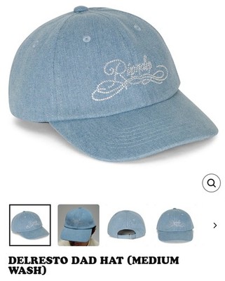RipNDip Delresto Dad Hat (Medium Wash) One Size Fits All Adjustable Strap NEW!!!