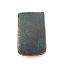 Green Leather Mondaine Compact # 20887