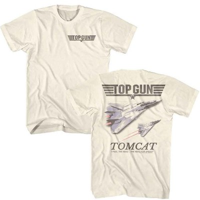 Top Gun - Tomcat - American Classics - Natur 2-Sided Erwachsene Kurzärmelig