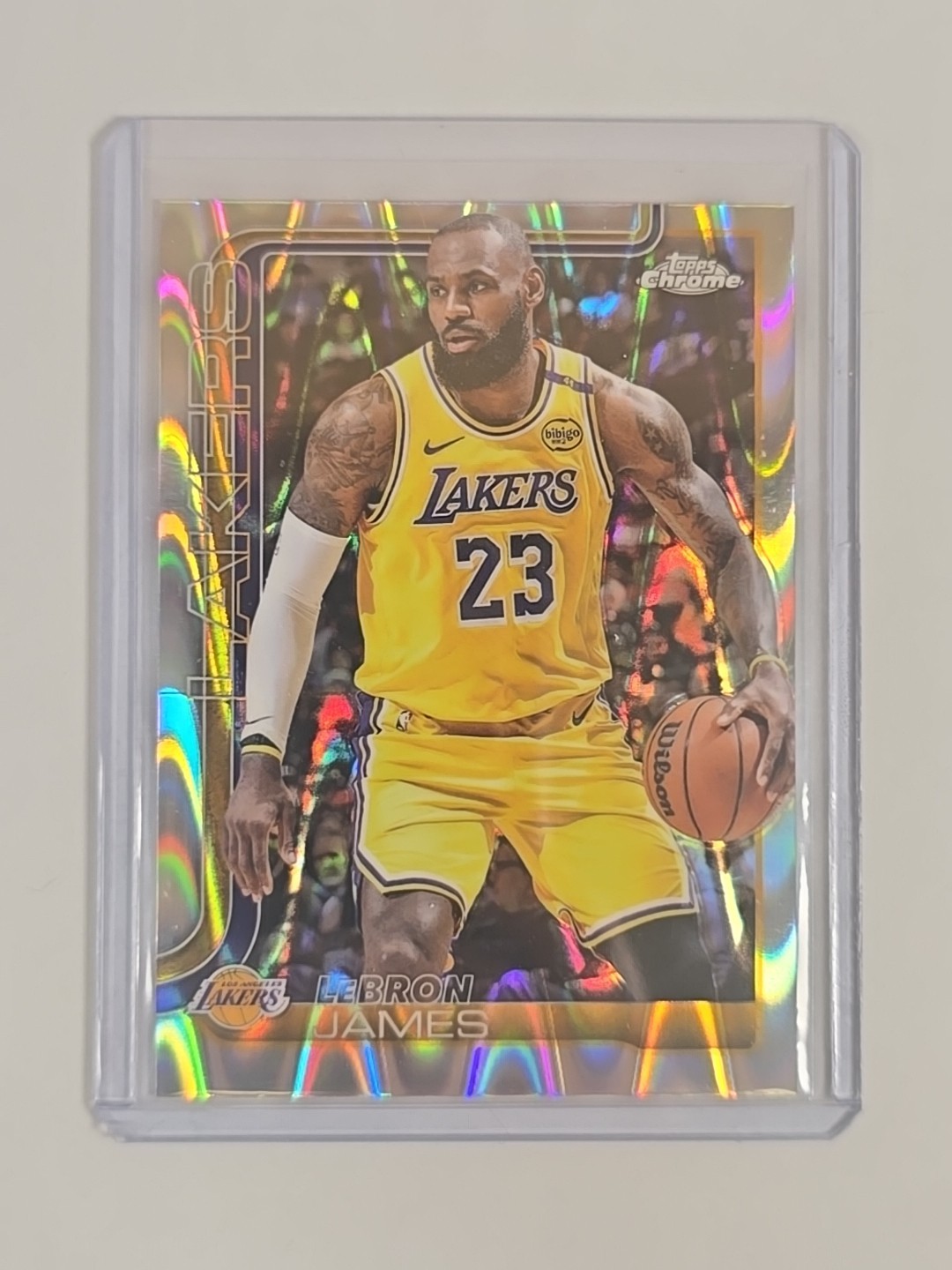 2025-26 Topps Chrome LeBron James RayWave Refractor Los Angeles Lakers #127