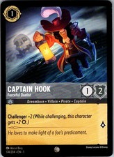 Captain Hook - Forceful Duelist The First Chapter 174/204 Common Lorcana NM