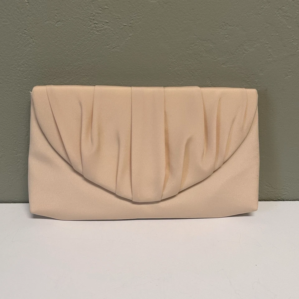 Elegante Bolso Cartera de Noche Vintage La Regale Amarillo Crema Gasa Formal Baile de graduación Foto 2 de 4