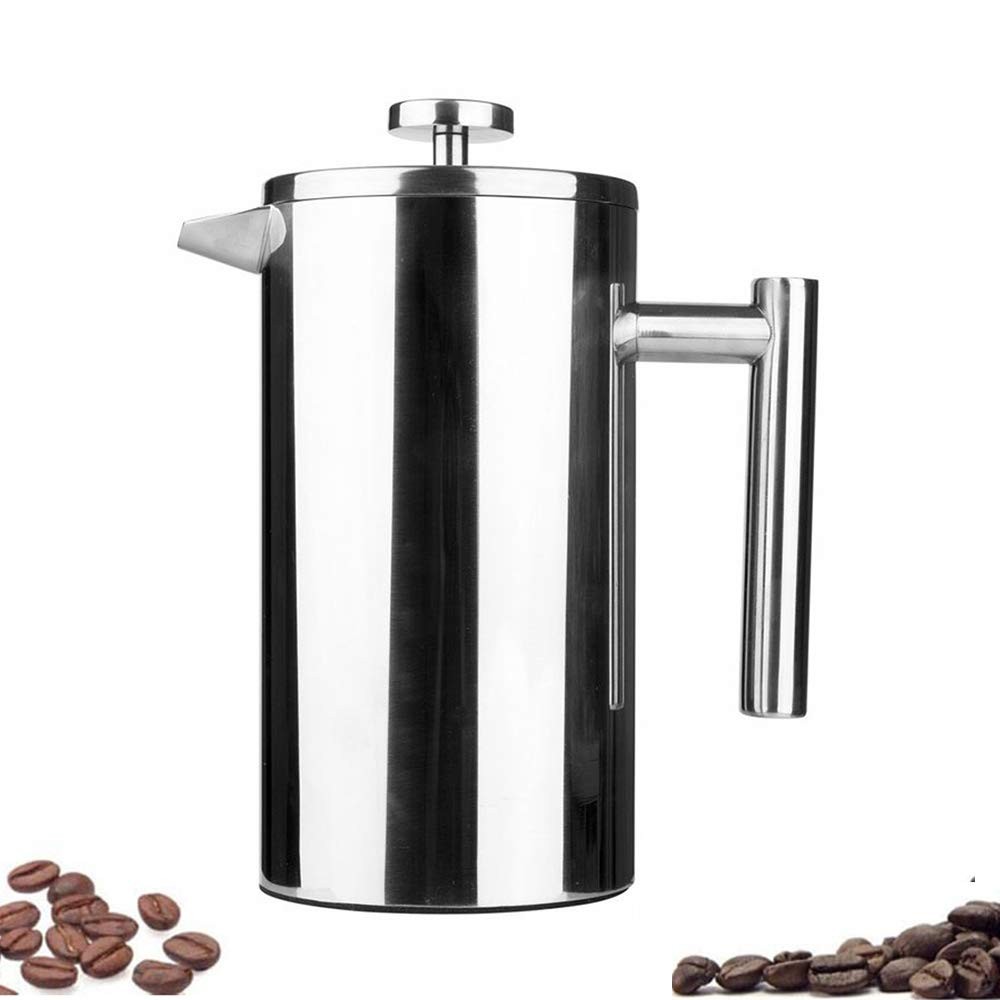 12oz Dual-filter Coffee Plunger Pot Brewer