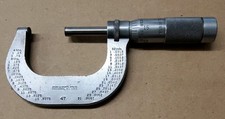 Brown & Sharpe No. 47 Micrometer 0-2 inch Machinist Tool USA With Owners Marks