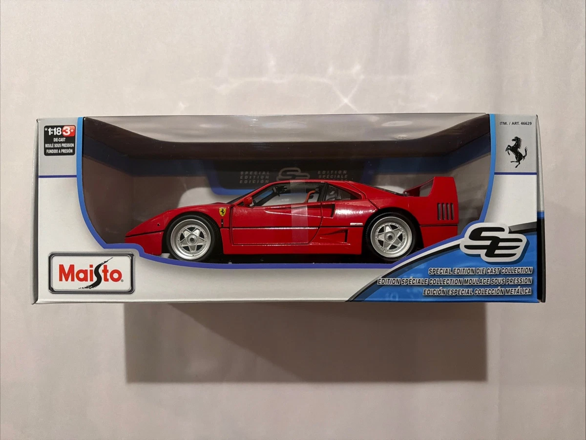 Maisto Special Edition Die Cast Collection 1:18 Ferrari F40 (1987) Red