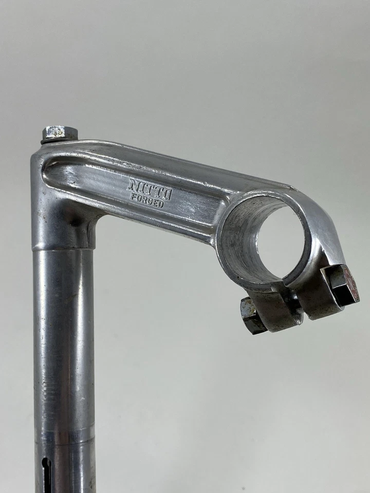 Vintage Nitto Forged Quill Stem 22.2mm 1 in 95 I-Beam Japan Road Bike Silver 70s - Image 4 of 4