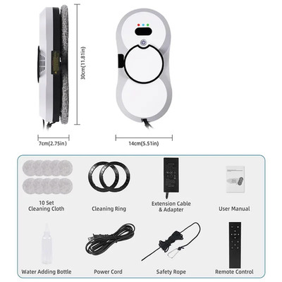 UPS System Robot Window Cleaner Vacuum Smart Home Appliance Auto Clean Glass Win