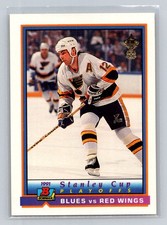 1991-92 Bowman #406 Blues vs Red Wings Toronto Maple Leafs