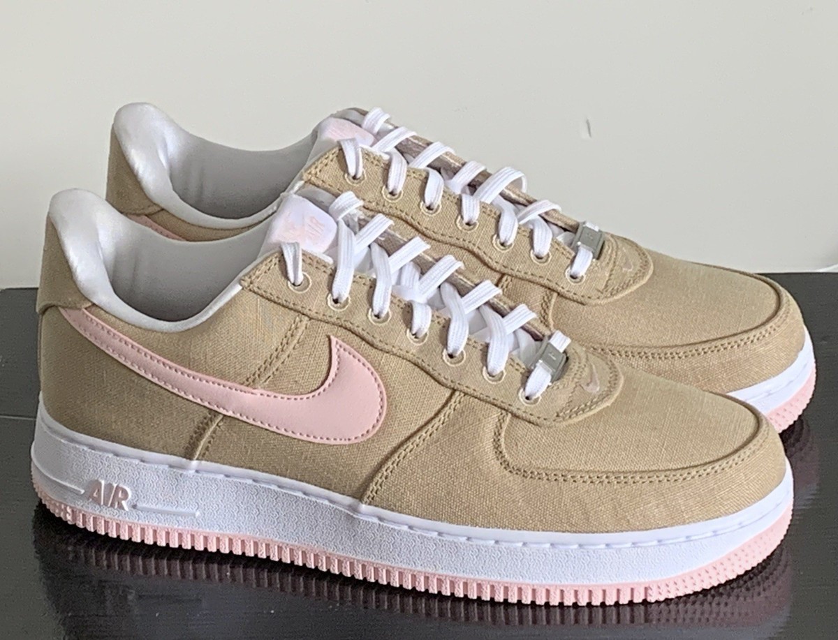 DS Nike Air Force 1 Low Retro LL QS sz8.5 Linen Canvas trainer max
