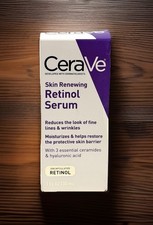 Cerave Anti Aging Skin Renewing Retinol Serum 1 Fl Oz. New In Box.