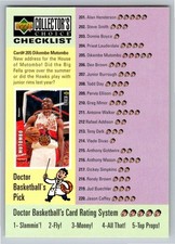 1996-97 Upper Deck Checklist Basketball Cards #396 Mutombo Scottie Pippen Card