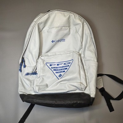 Columbia PFG Zigzag 22L Backpack White Blue Hiking Travel Bag