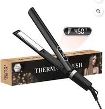 SKIMI Hair Straightener, 1 inch Flat Iron Curling, Curling Iron Ceramic, Dual Vo