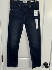 NWT Boys Levi  s Denizen Dark Wash Slim Flex Comfort Stretch Jeans Size 12 Reg