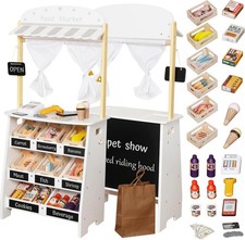 Touch Us Kids Grocery Store Playset Pretend Play Wooden