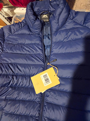 Zeroxposur Kids Blue Puffer Jacket S Full Zip Insulated Quilted Nylon