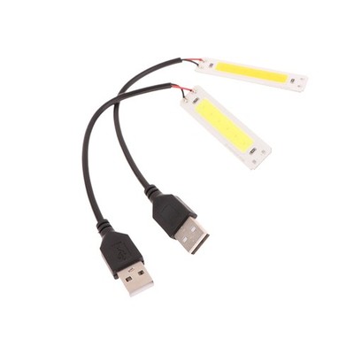 DC 5V USB LED Light Source 2W COB Strip Bar Bulb Warm Cold White 3000K 6500K-y