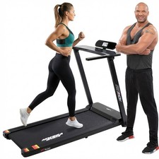Laufband Heimtrainer Treadmill elektrisch 14 km/h Hometrainer LCD Display 120 kg