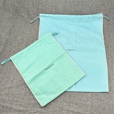 Estate T&Co. Set of 2 Large & XL Drawstring Pouches (Empty)