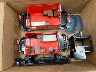 Playmobil Parts Lot : 3958 caboose 99 501 engine RCE
