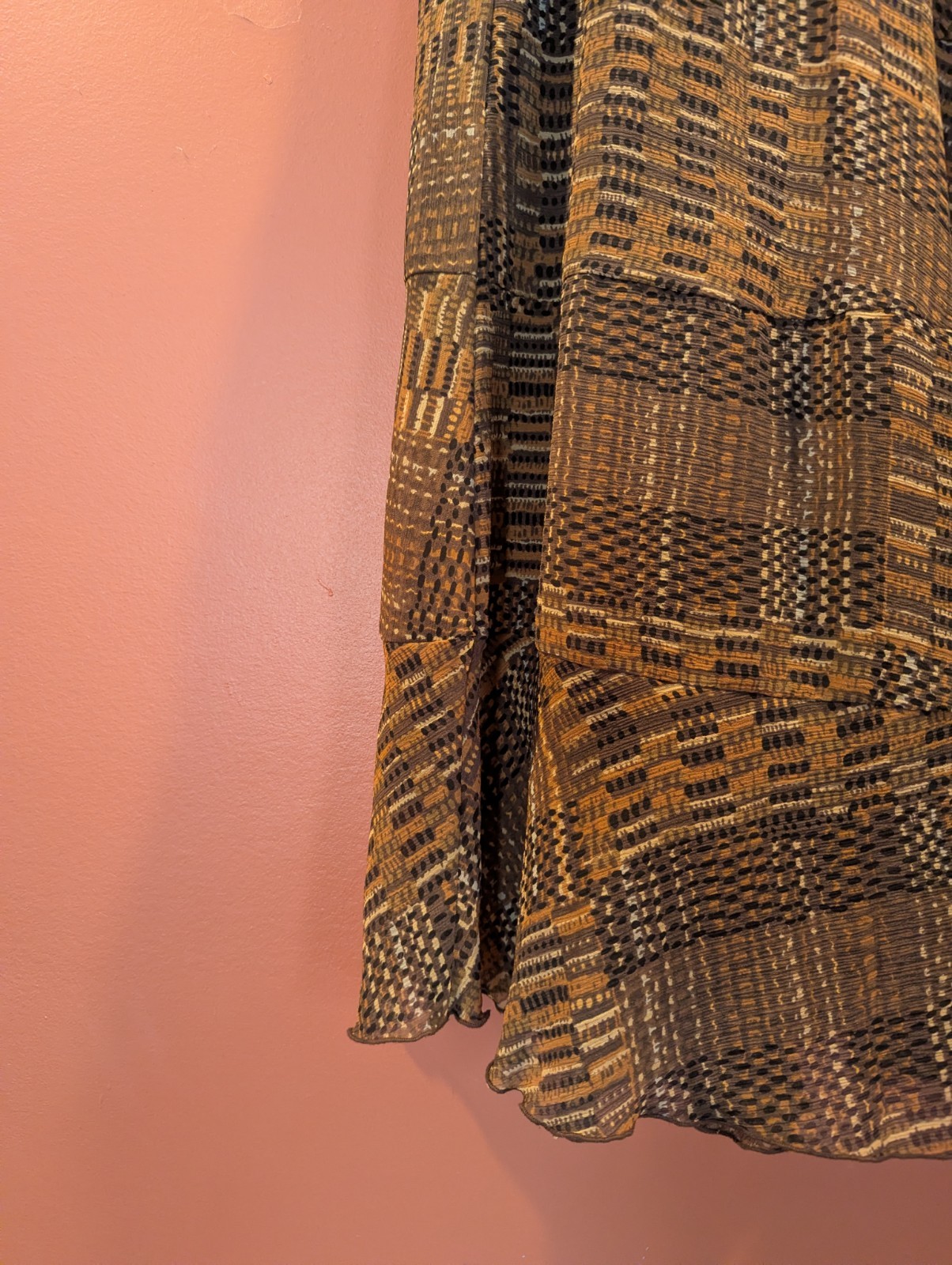 Ruby Rd. 18W Brown Multicolor Geometric Chiffon A… - image 3