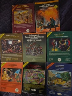 Advanced Dungeons & Dragons Dungeon modules lot of 8 TSR 1981