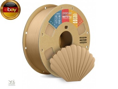 OVERTURE Matte PLA Filament Aufgerüstet 1.75 mm, 1kg (2.2 lbs) Spule,