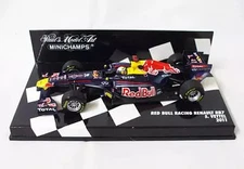 Mini car 143 Red Bull Racing Renault RB7 S.VETTEL 2011 TOTAL #1 Navy Blue