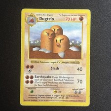 Dugtrio [Shadowless] #19 Prices | Pokemon Base Set | Pokemon Cards