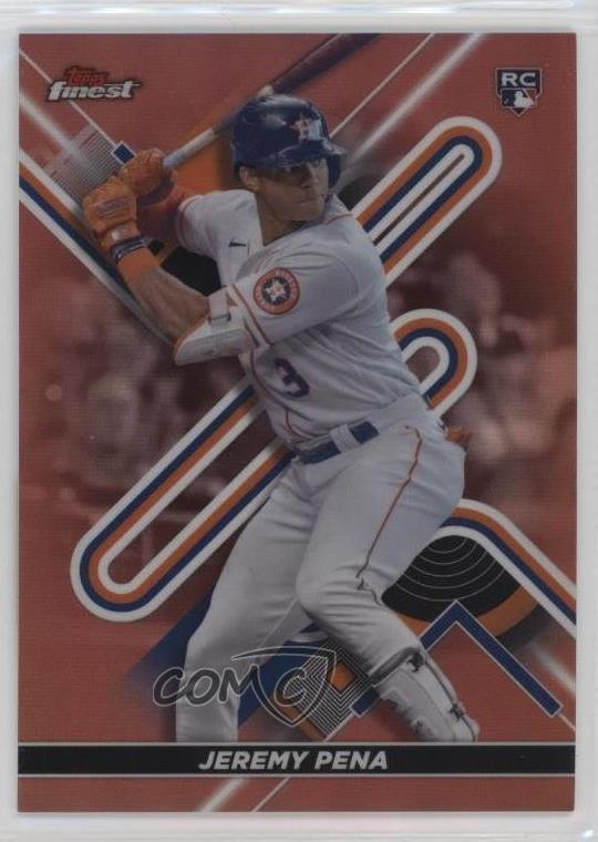 2022 Topps Finest Rose Gold Refractor 43/75 Jeremy Pena #9 Rookie RC 16hq