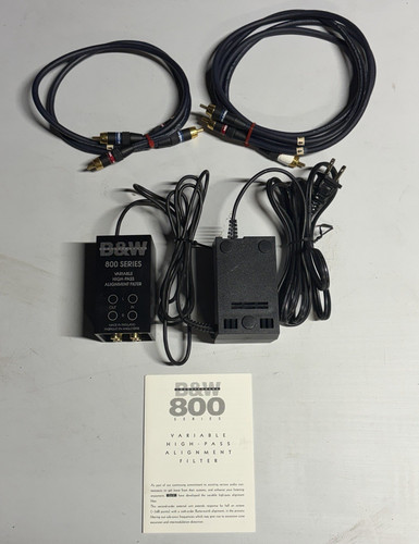 B&W 800 Series High-Pass Alignment Filter Set for Matrix 804