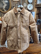 Vintage Carhartt C03 BRN Arctic Traditional Coat Mens 3XL Brown Canvas Heavy