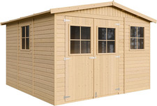 Casa Da Giardino in Legno Naturale CON PAVIMENTO IMPREGNATO A226X316X324 Cm/9 M²