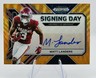 Panini 2023 Prizm Draft Picks Matt Landers Arkansas Signing Day Auto /75 #SD-MLA