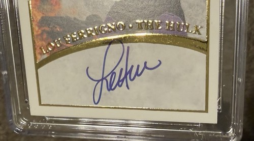 LOU FERRIGNO SIGNÉ HULK AUTO • CGC SS FEUILLE D’OR CARTE PERSONNALISÉE • AUTHENTIQUE • JJ’s - Photo 3/4