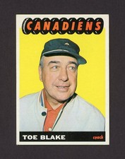 1965-66 TOPPS #1 TOE BLAKE    27809