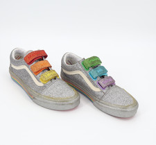 Vans Old Skool Flour Shop Rainbow White Leather Sneakers — listing 5
