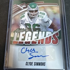 2025 Panini Absolute - Absolute Legends Signatures Clyde Simmons #ALS-CSS /75