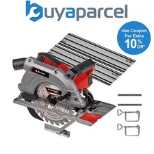 Einhell 190mm 7.5" Corded Circular Saw Handheld 1500W TE-CS + 2x1.0m Guide Rail