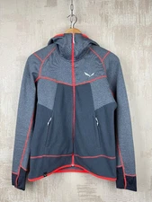 Salewa Gray Activewear Hooded Full Zip Women's Jacket Size M