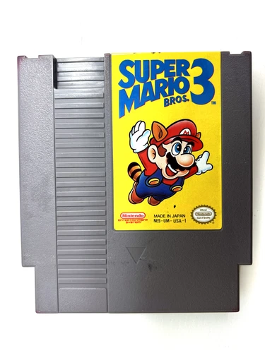 Authentic Super Mario Bros. 3 (Nintendo NES, 1990) Game Tested/Working!