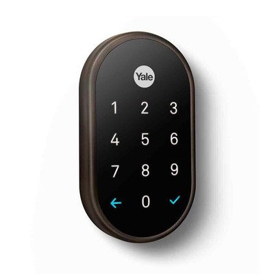 Nest x Yale Smart Deadbolt Lock with Tamper-Proof Design, Oil Rubbed Bronze USA
