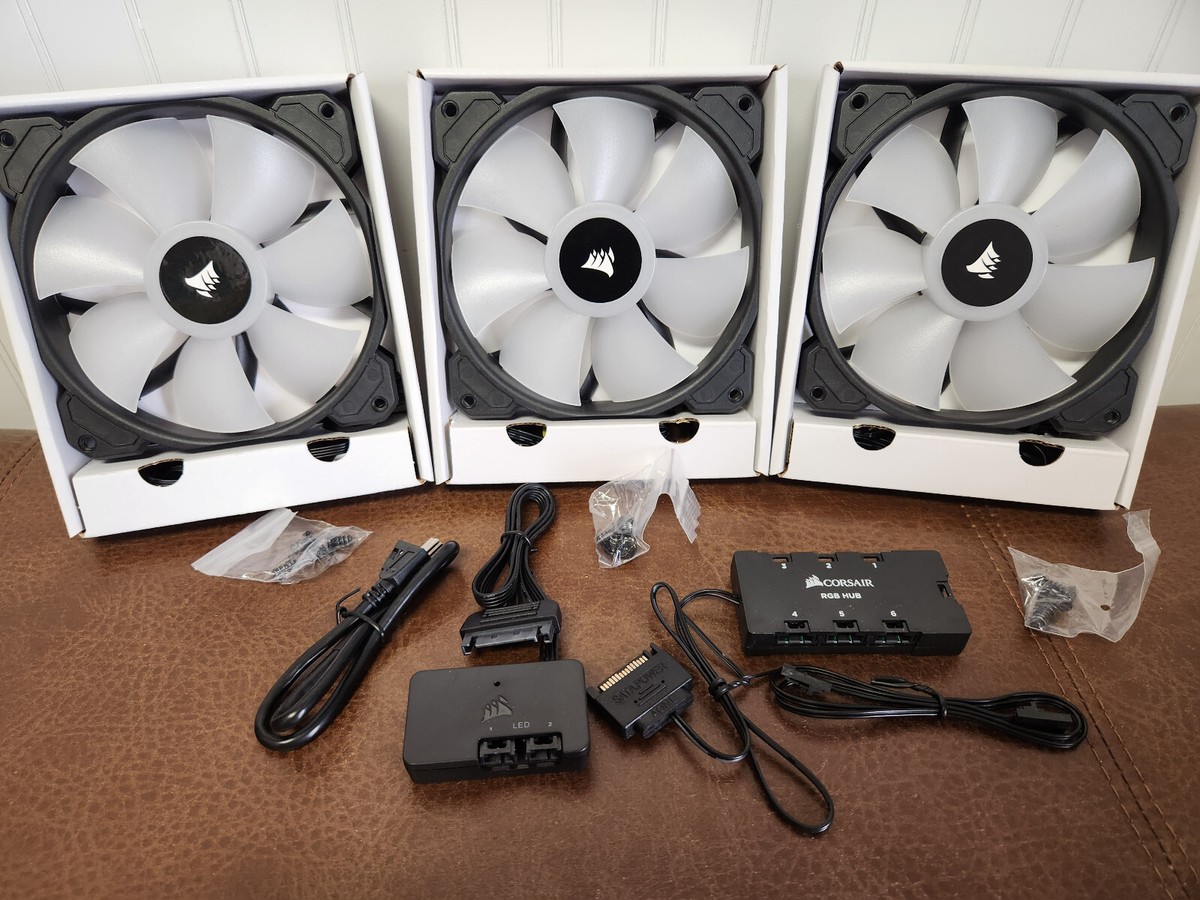 Pack Corsair SP120 RGB LED PRO Performance 120mm Fan RWF0051  w/Accessories