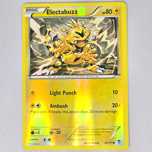 Electabuzz 29/111 Furious Fists Reverse Holo Pokemon Card TCG English LP