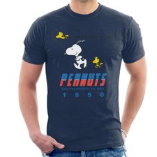 Peanuts Snoopy Woodstock 1950s San Francisco Men's T-Shirt