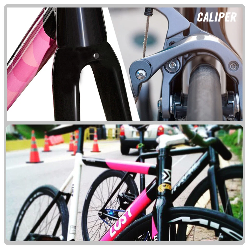 Fixed Gear Frameset Extra Light Track/Single Speed Rennrad Rahmen Carbon Gabel - Bild 4 von 4