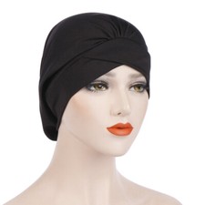 Muslim Lady Elastic Sleep Night Turban Chemo Cap Hat Hijab Hair Losse Head Cover